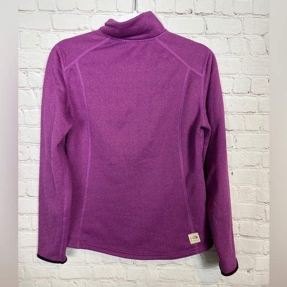 The North Face Crescent Ridge Shawl Collar Fleece Womens Sz‎ M purple Pullover - Picture 5 of 7